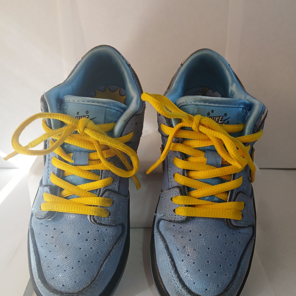 Nike SB Powerpuff Girls Bubbles Blue Dunks Kids Size 13c - Picture 3 of 16